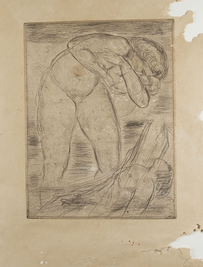 Wilhelm Lehmbruck, Mutter mit Kind und Liegendem